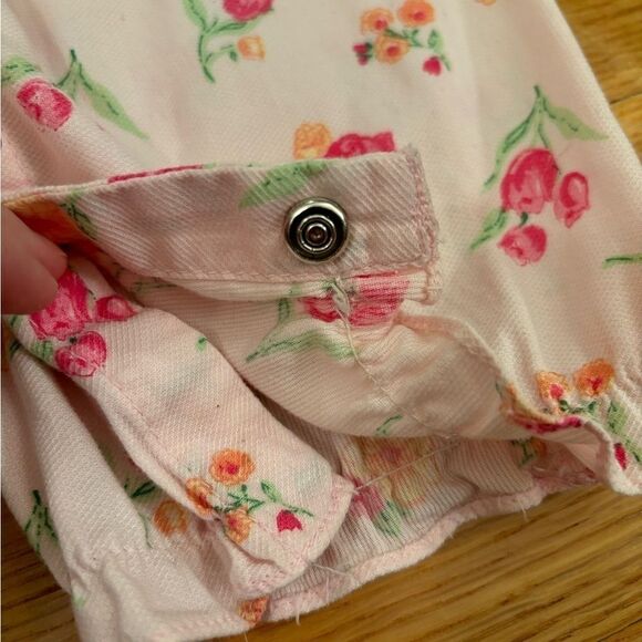 The Children’s Place vintage pink floral sleeveless jumpsuit - Picture 9 of 9